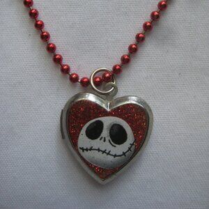 Nightmare Before Christmas - Jack Heart Locket Necklace
